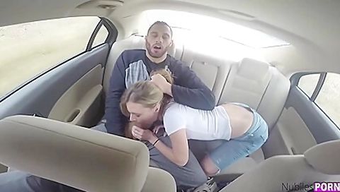 Tiffany Watson, Zoey Laine And Sydney Cole In Backseat Banging